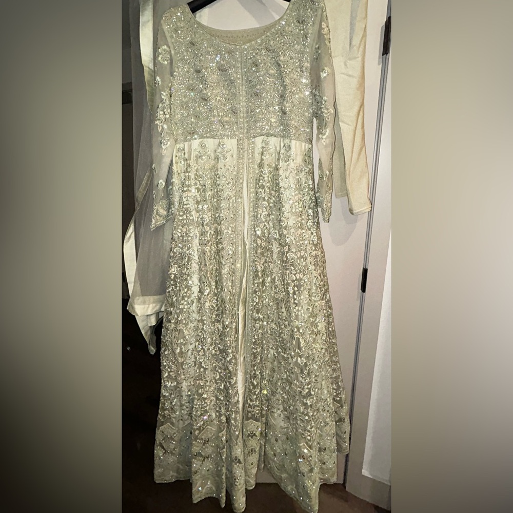 Gorgeous Mint Indian Gown